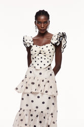 Celal Noktalı Volanlı Üst